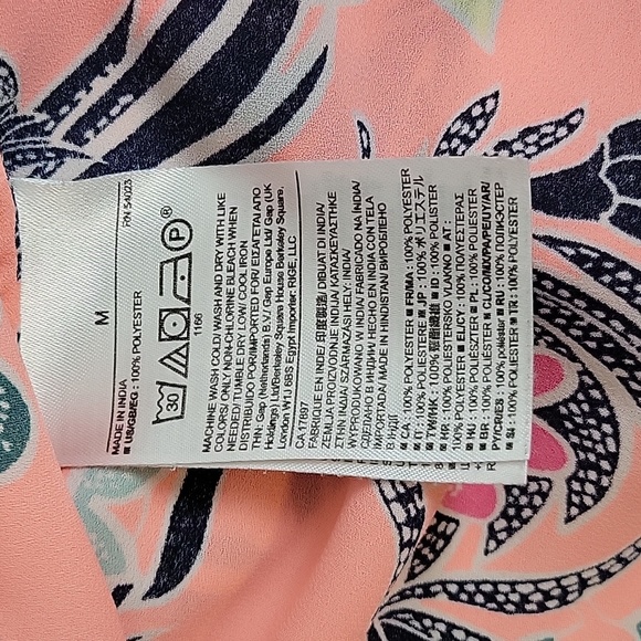 Banana Republic M Chinoiserie Print Long Sleeve Shirt - Picture 6 of 6